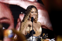 Beyoncé accepts the Best Dance/Electronic Music Album award for "Renaissance" onstage during the 65th GRAMMY Awards at<a href=_.html target="_blank" data-stringify-link="http://Crypto.com" data-sk="tooltip_parent">Crypto.com</a> Arena on February 05, 2023 in Los Angeles, California.