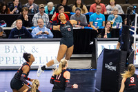 Atlanta Vibe outside hitter Leah Edmond scored a match-high 29 points in the Atlanta Vibe's win at Omaha in the inaugural match of the Pro Volleyball Federation. Edmond played college volleyball at the University of Kentucky and was the first player who signed to play in the Pro Volleyball Federation on May 30, 2023.