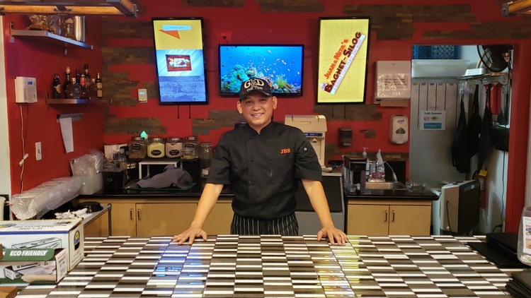 Melvin Blanco has made it a practice to feed frontline workers for free at Juan & Nita’s Bagnet-Silog, a restaurant he opened during the pandemic.