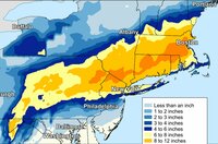 A significant winter storm from the Mid-South will transition into a strong nor'easter for the Mid-Atlantic and New England  on Monday.