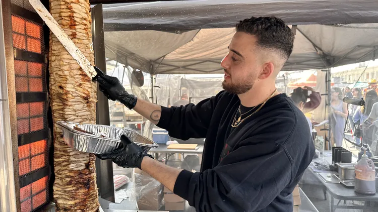 Yazeed "Chef Yaz" Soudani of Miya Miya brings Jordanian-style shawarma to Smorgasburg LA.